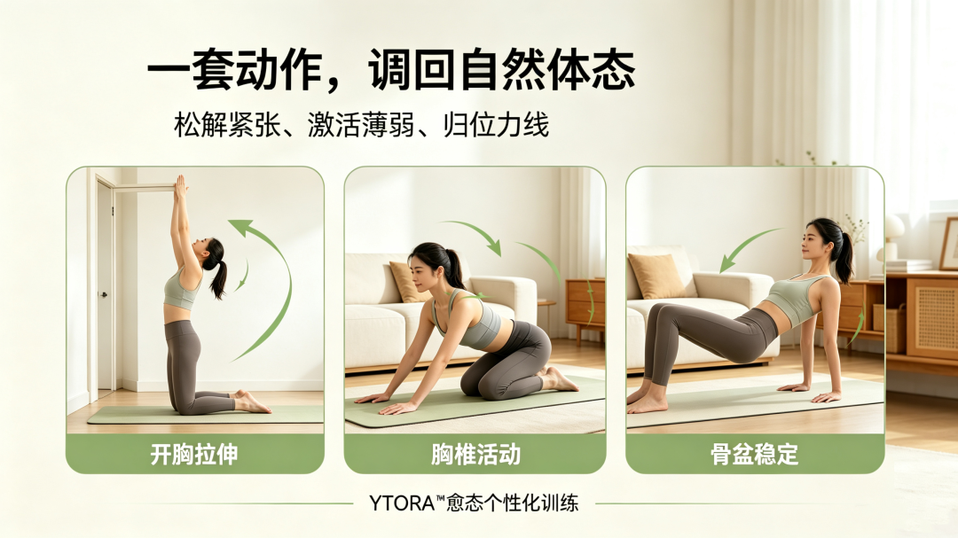 别再盲目拉伸矫正体态!YTORA™愈态个性化训练,解锁全身筋骨平衡好状态 别再盲目拉伸矫正体态!YTORA™愈态个性化训练,解锁全身筋骨平衡好状态