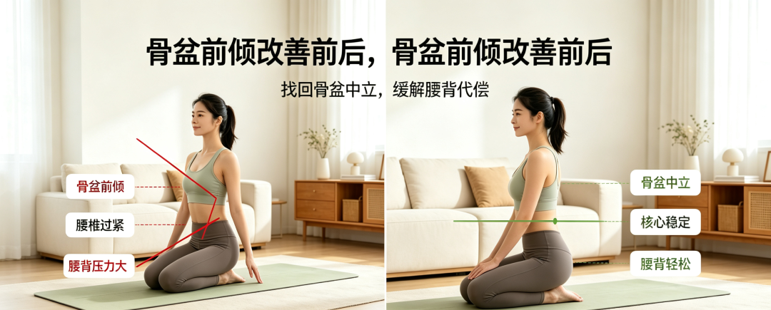 骨盆倾斜最快矫正法，骨盆前倾有什么症状？YTORA™愈态：个性化矫正才管用