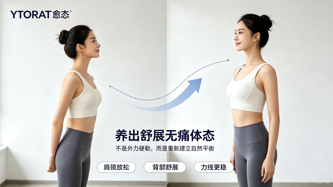 驼背怎么改善？YTORA™愈态个性化矫正，专属训练重塑体态